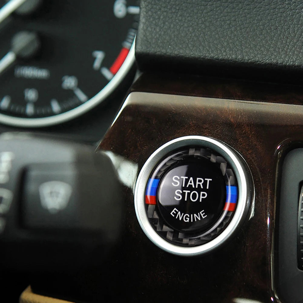 Car Engine Start Stop Button Replace Cover Switch Trim Ring 