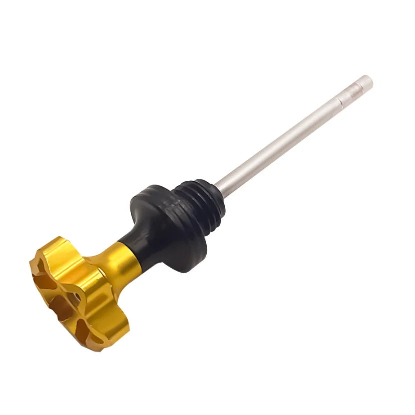 1pcs Aluminum Motorcycle Engine Oil Dipstick Filler Cap Plug Crankcase Oil Level Gauge For Scooter Universal Parts Accessories