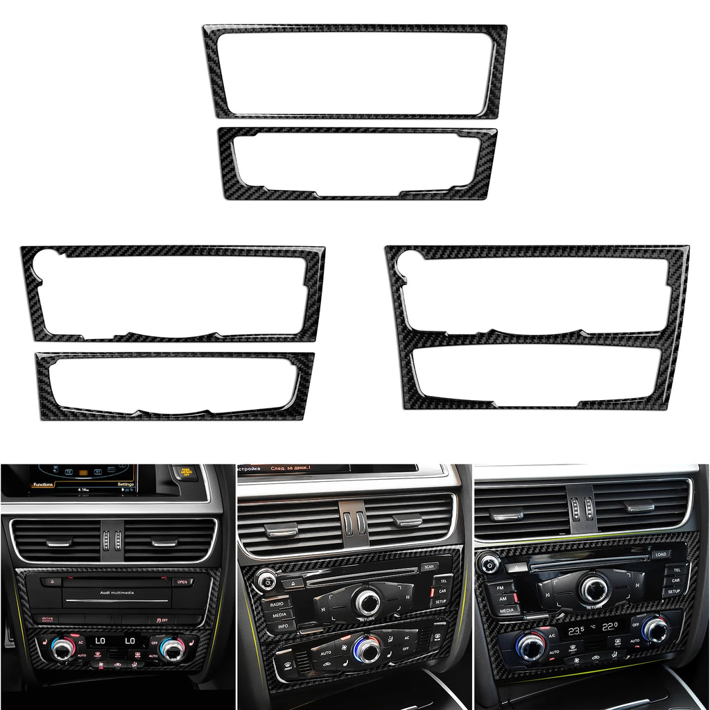 Car Center Console Gear Shift Panel Set For Audi A4 S4 RS4 A