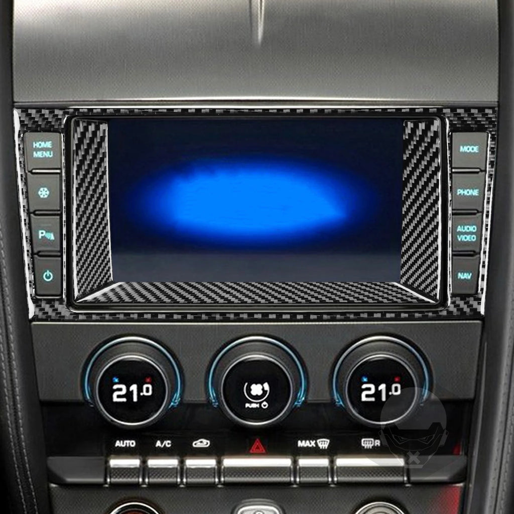 For Jaguar F-TYPE 2013-2024 Carbon Fiber Center Console Gear