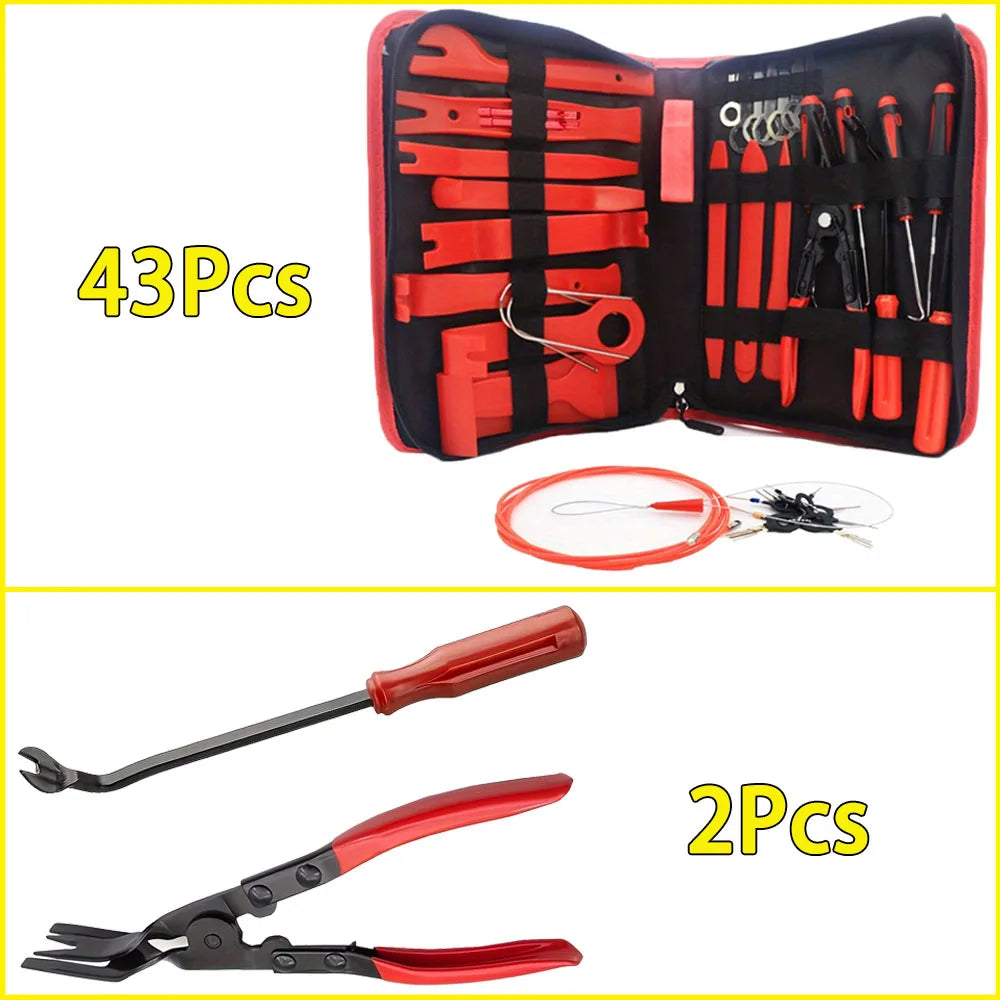 43/2Pcs Car Trim Removal Tool Kit Auto Interior Pry Tool Set