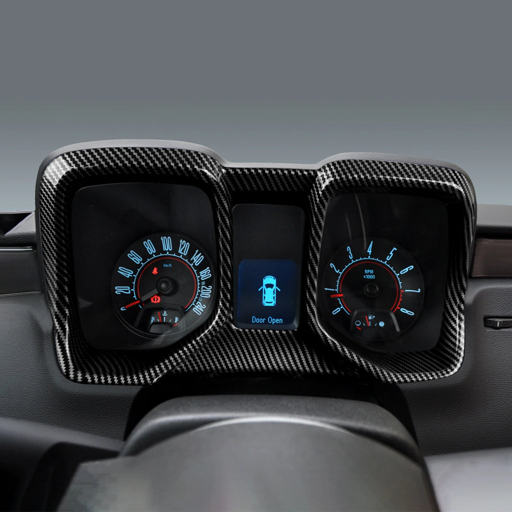 ABS Car Dashboard Display Screen Cover Carbon Fiber Interior