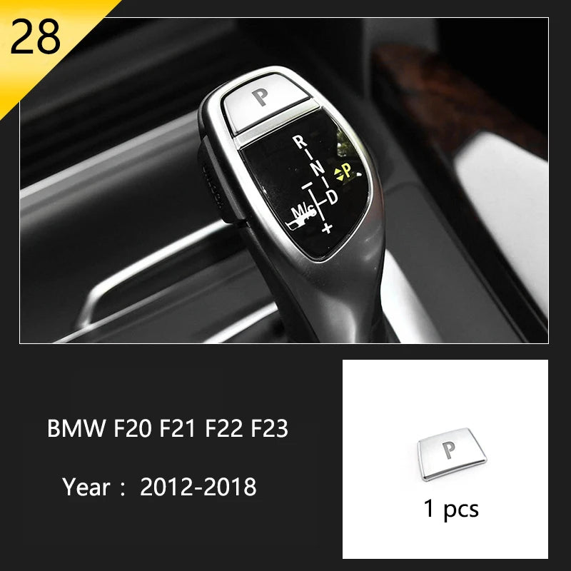 For BMW 1 2 Series F20 F21 F22 F23 Carbon Fiber Car Control CD Panel Cover Trim Air Conditioning Outlet Frame Decoration Sticker