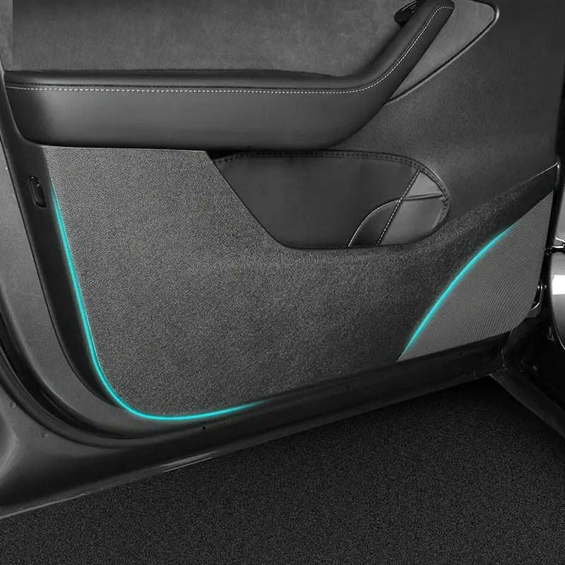 Car Door Anti-Kick Pad For Tesla Model Y Juniper 2025 Leathe