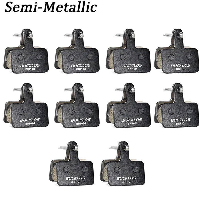 BUCKLOS 4 10 Set MTB Hydraulic Brake Pads High-density Bicycle Brake Pad for SHIMANO B01S B03S B05S Disc Brake Pads