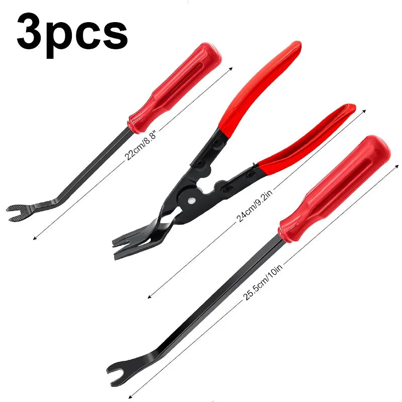 Car Trim Interior Plastic Disassembly Tools Kit Car Clip Pliers Fastener Remover Pry Tool Set Trim Removal have Tool Storage Bag