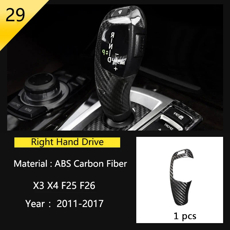 Accessories for BMW X3 X4 F25 F26 Car Inner Gearshift Air Conditioning CD Panel Door Armrest Cover Trim Decorative Car Stickers