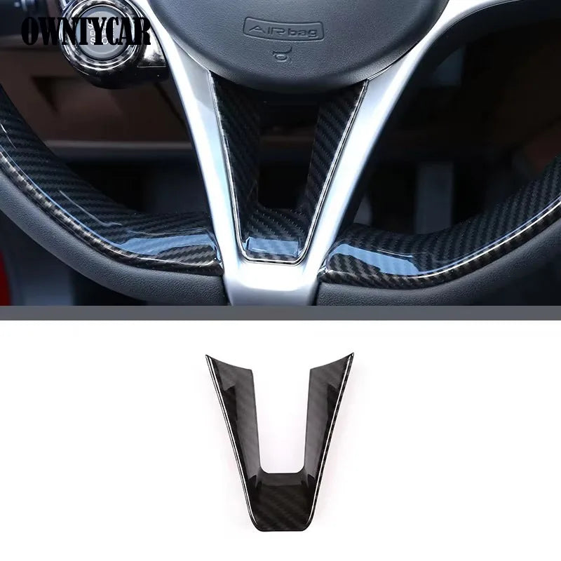 ABS Carbon Fiber For Alfa Romeo Stelvio 2017-2020 Car Interior Trim Sticker Accessories Car Modification Car Styling