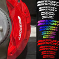 Sport Curve Brake Caliper Stickers Waterproof Reflective Hig