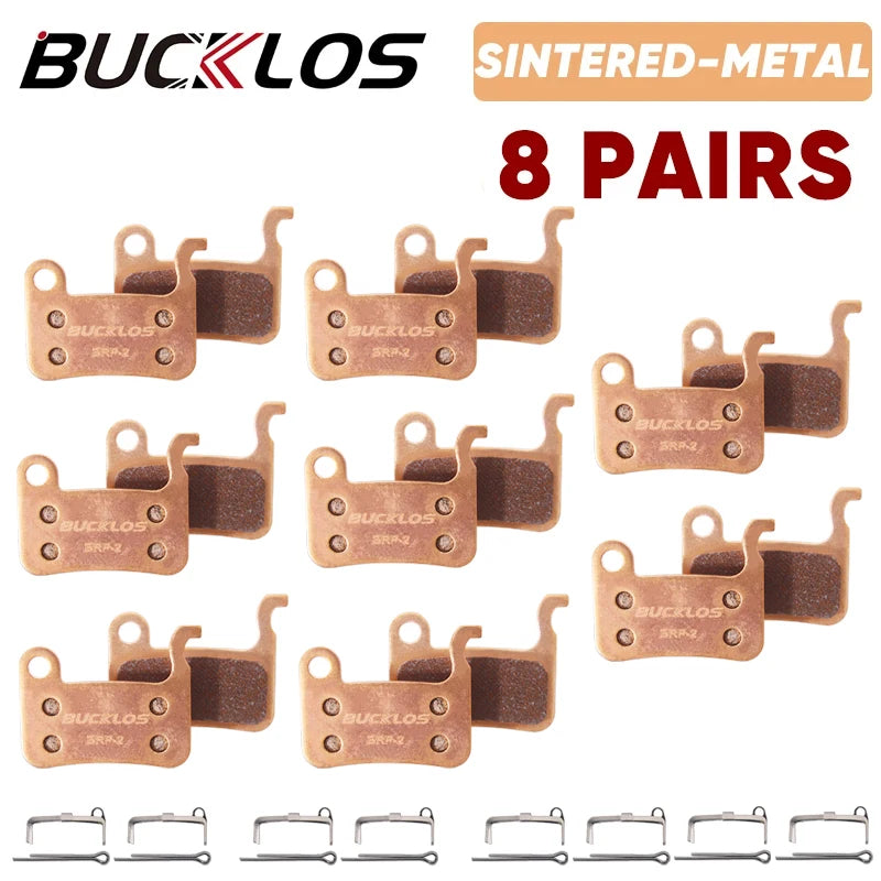 BUCKLOS Sintered-Metal MTB Brake Pads for M06 M07 Bicycle Hydraulic Disc Brake Pads Metallic Bike Brake Pad Mountain Bike Part