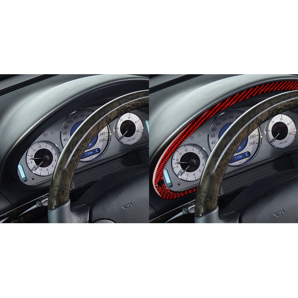 Car Interior Accessories Carbon Fiber Instrument Frame Speed