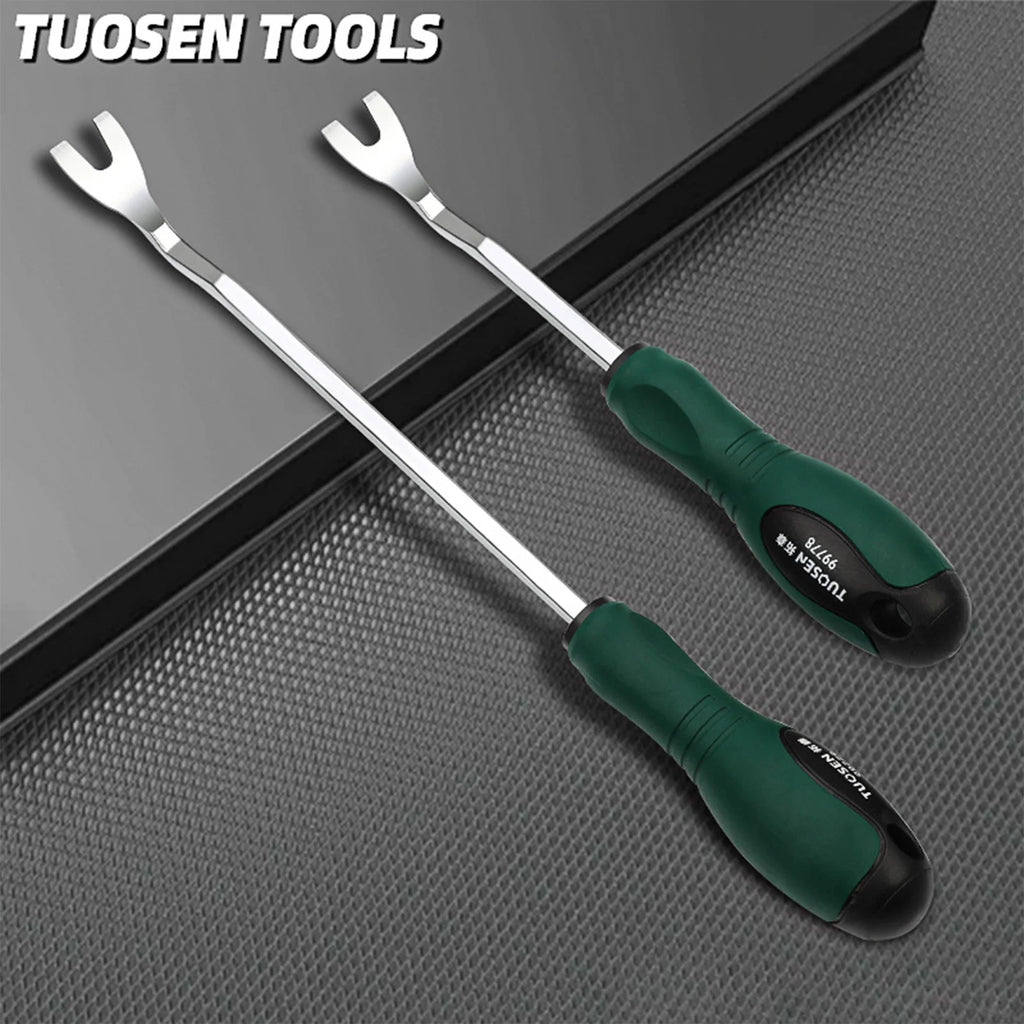 Auto Door Panel Clip Remover Tool Set Durable Steel Pry Bar 