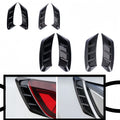 Front Rear Car Headlight Eyebrow Sticker Pair LED Light Trim