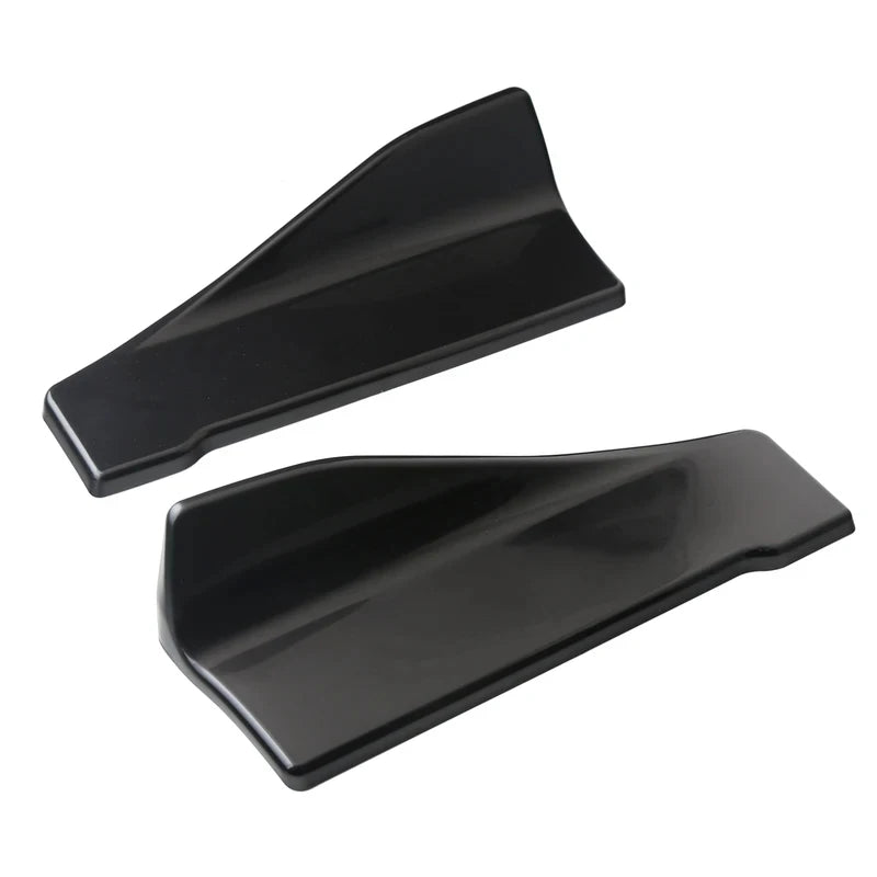 Universal Fit Car Spoiler Lip Carbon Fiber Glossy Black Rear