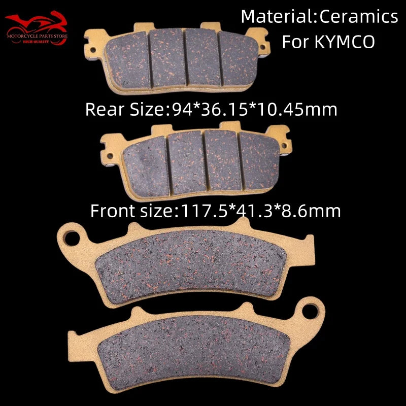 Front Rear Brake Pads for KYMCO X Town City 125i 300i ABS Pe