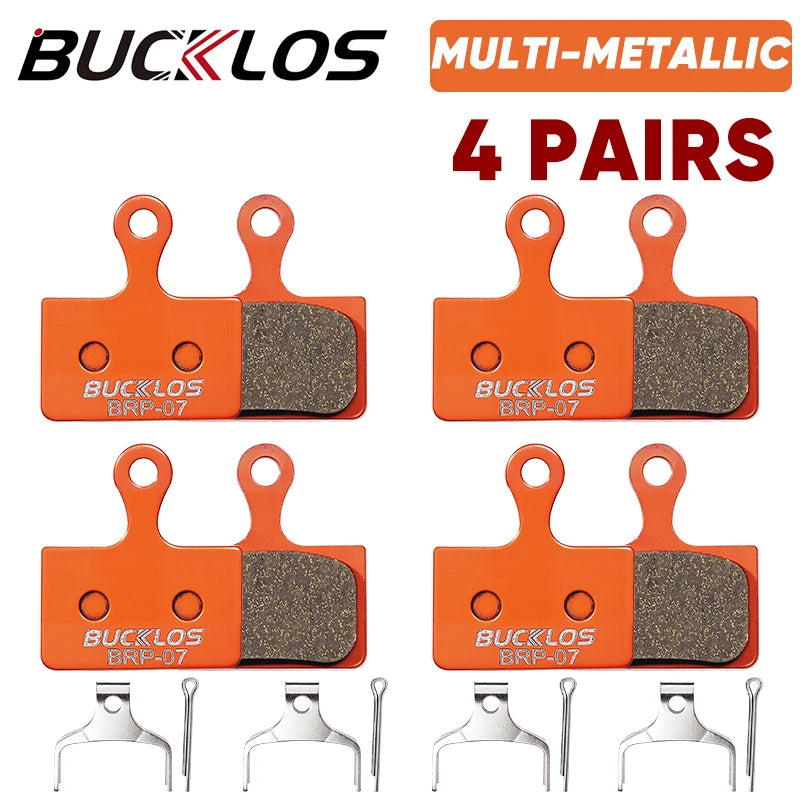 BUCKLOS Bicycle Hydraulic Disc Brake Pads for M9100 Metallic Brake Pads Metal Road Mountain Bike Brake Pads fit K05S K03S K04S