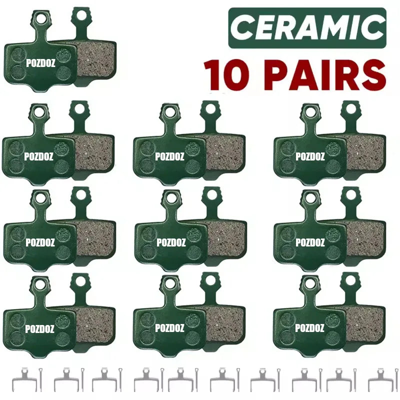 POZDOZ Ceramic Hydraulic Disc Brake Pads Wear-Resistant Disc Brake Pads for SRAM AVID ELIXIR 1/2/4/6/8/10Pairs MTB Brake Pads