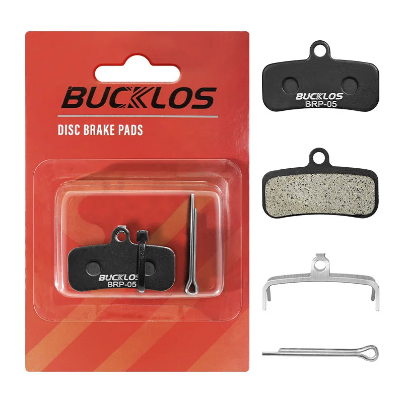 BUCKLOS Bicycle Ceramic Brake Pads for Shimano D01S D03S Disc Brake Pads MTB E-Bike 4 Piston Hydraulic Brake Pad Resin Sintered
