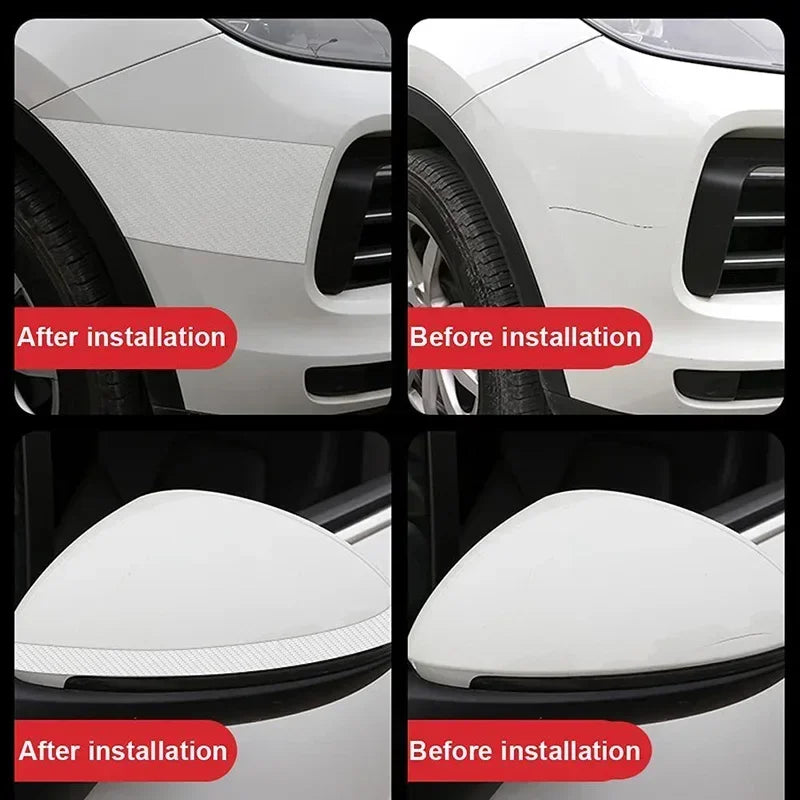Transparent Carbon Fiber Car Threshold Portector Moulding St