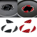1Pcs Carbon Fiber Car Steering Wheel Sticker Trim For Hyunda