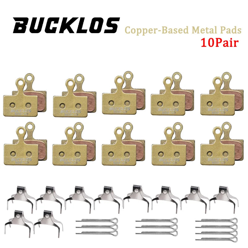 BUCKLOS Bicycle Brake Pads for SHIMANO K03S K04S K05S Bike Hydraulic Disc Brake Pad MTB Brake Pad Resin Ceramic Multi-Metallic