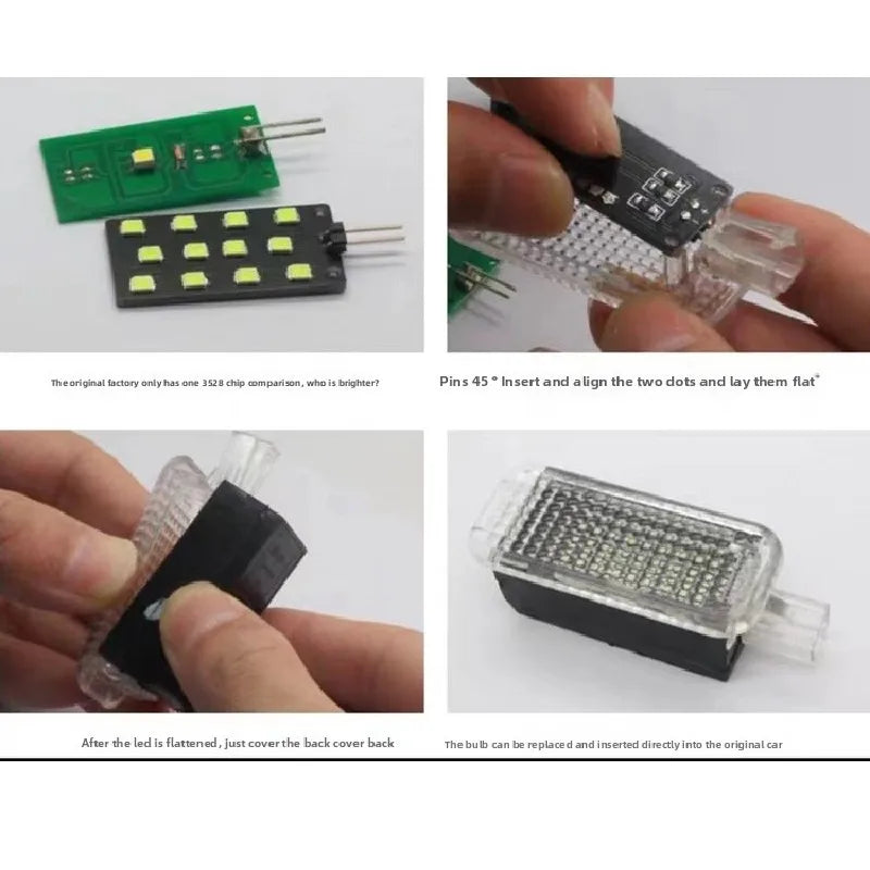 For Audi Q3 F3 RS6 C8 4A 2019 2024 Car Footwell Lights LED L