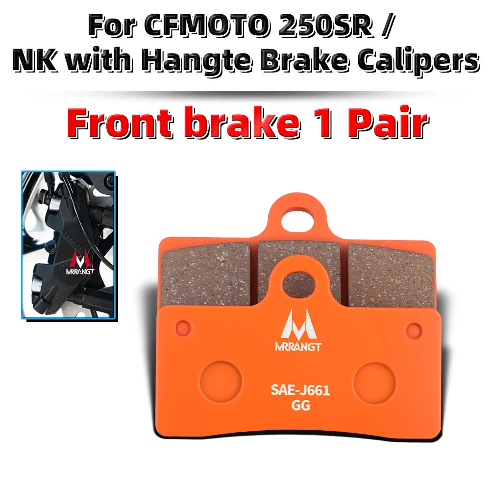 MRRANGT Ceramic Brake Pads Performance Brake Kit fit for CFMOTO 450SR 450NK 450MT 450SR-S 450CL-C 250SR 250NK CLX250 250CL-C