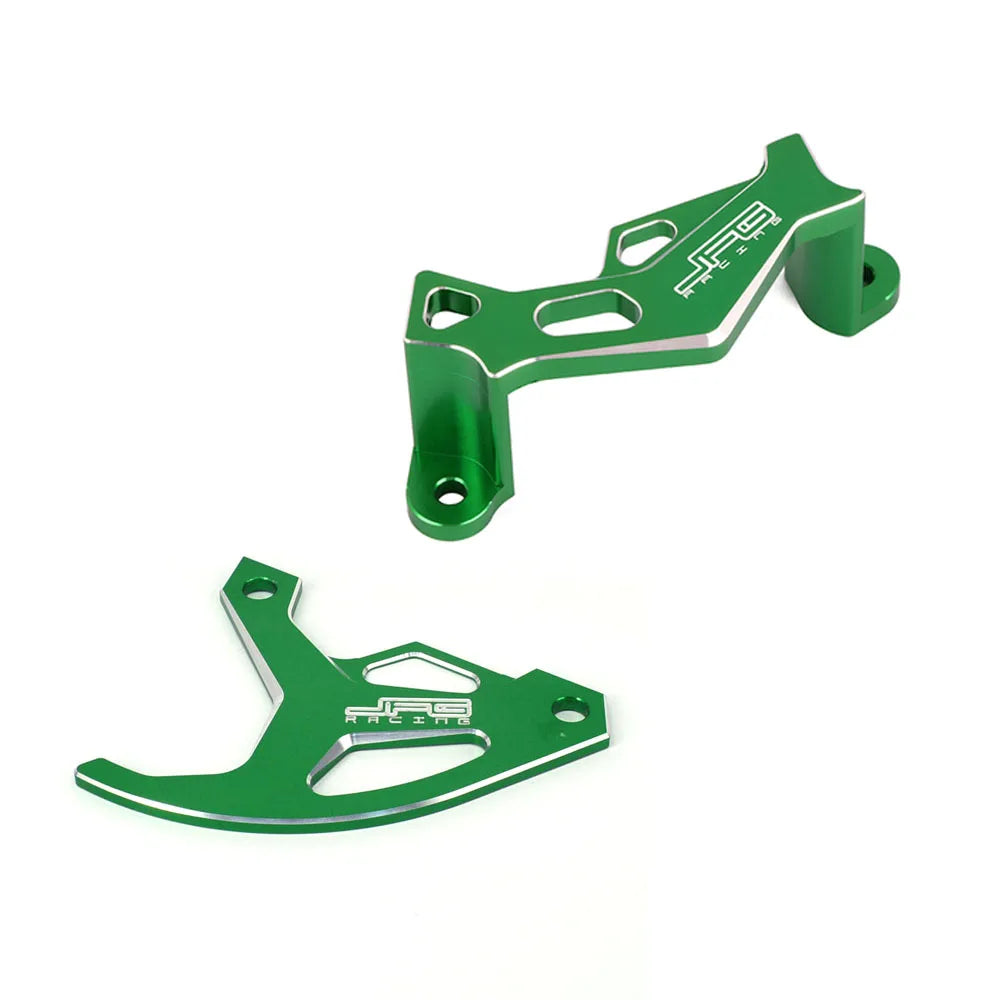 Motorcycle CNC Rear Brake Disc Caliper Guard Cover Protector Axle Block For Kawasaki KX250F KX450F KX 250 250F 450 450F