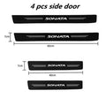 60X7CM Car Door Sill Side Anti Scratch Protector Strip Carbo