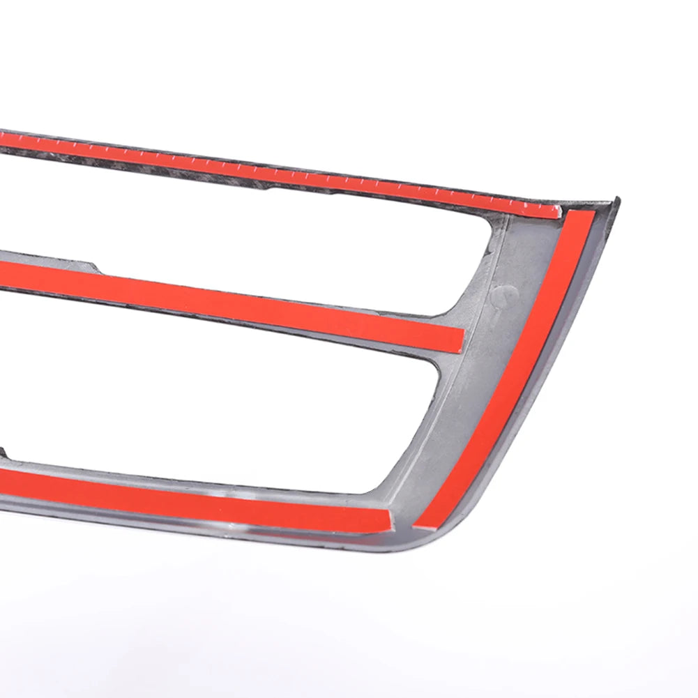 Car CD Panel Trim Center Console Cover Carbon Fiber Sticker 
