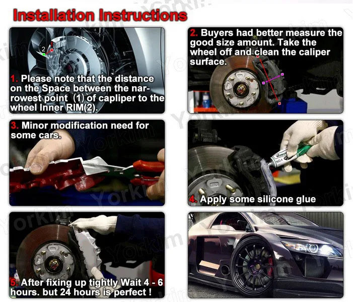 240mm 280mm Universal Fitment Aluminum Brake Caliper Brake C