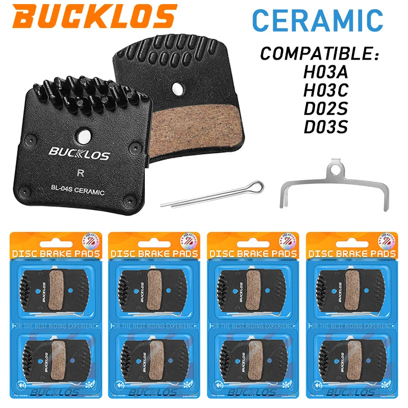 BUCKLOS Bike Hydraulic Brake Pads for H03A H03C D02S D03S Ce