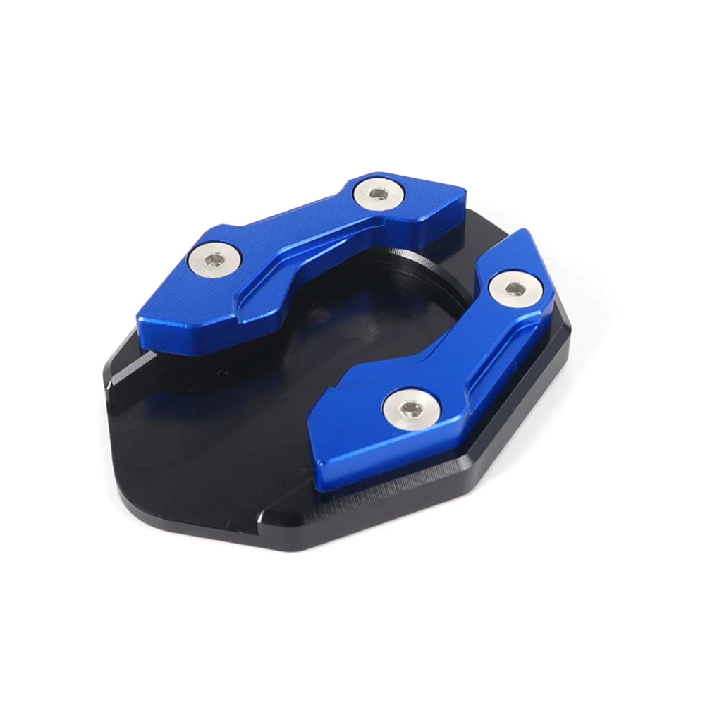 Aluminum Motorcycle Side Stand Pad Universal Enlarger Foot Extension Kickstand Support Plate for Motorbike Modification