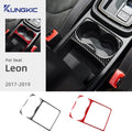 Real Soft Carbon Fiber Sticker For Seat Leon 2017 2018 2019 
