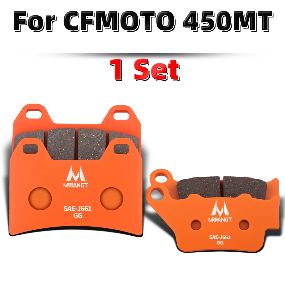 MRRANGT Ceramic Brake Pads Performance Brake Kit fit for CFMOTO 450SR 450NK 450MT 450SR-S 450CL-C 250SR 250NK CLX250 250CL-C