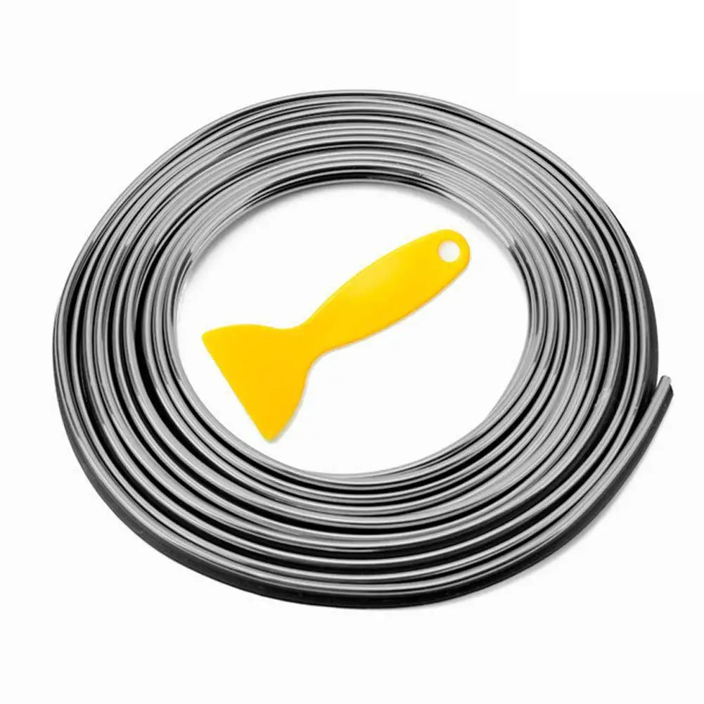 5M Universal Car Moulding Decoration Strips - Flexible Interior Trim for Dashboard Doors & Panels - DIY Auto Styling Upgrade Kit