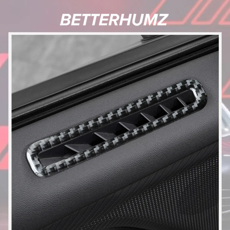 For Ford Mustang GT 2024 2025- Carbon Fiber Car Interior Doo