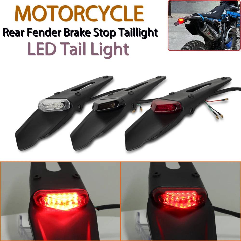 Motorcycle Tail Light For Enduro Off-Road Bike For Kawasaki 
