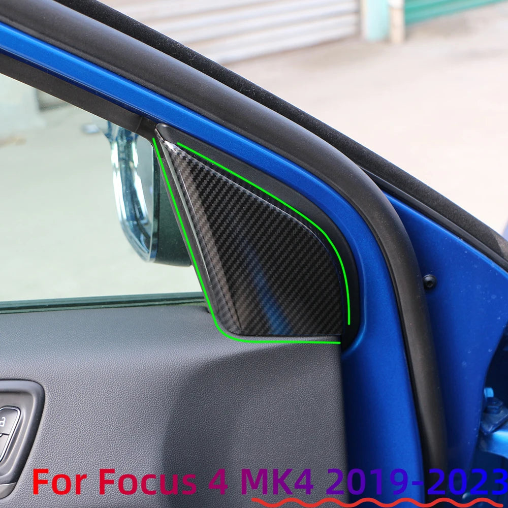 2Pcs/Set A Pillar Audio Speaker Trim Decoration Sticker for 