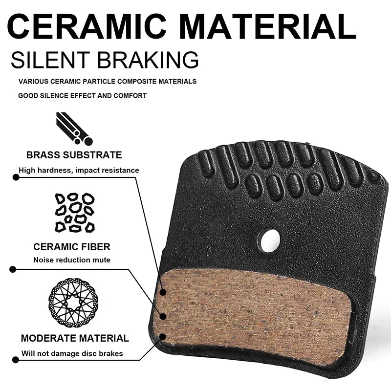 BUCKLOS Bike Hydraulic Brake Pads for H03A H03C D02S D03S Ce