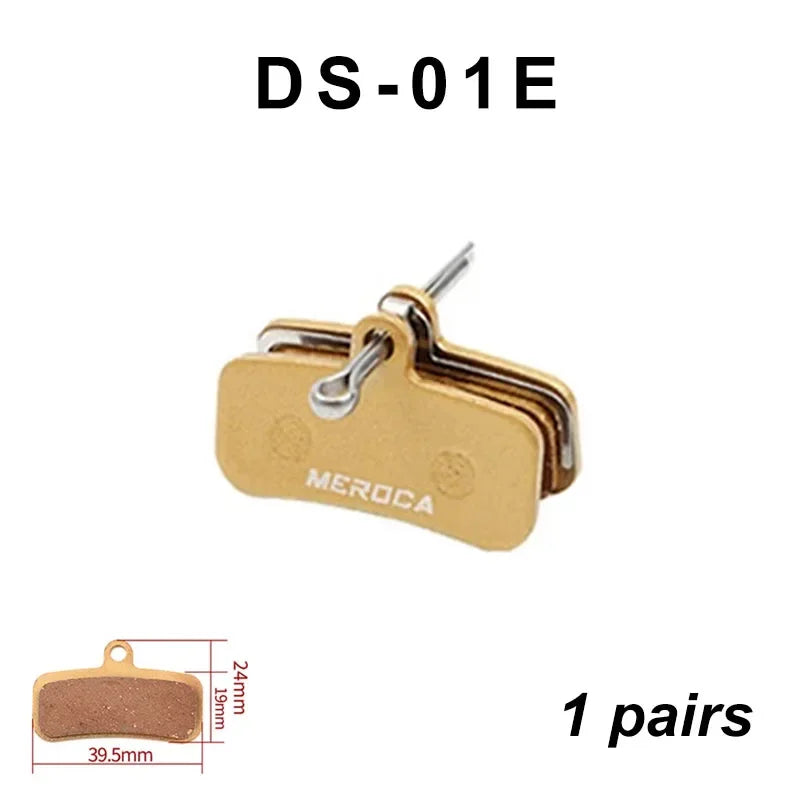 MEROCA 4 Piston Mtb Bike Hydraulic Brake Pads For Saint M810 M820 Zeem640 DS-01E Metal Brake Pads MS-01E Resin Brake Pads