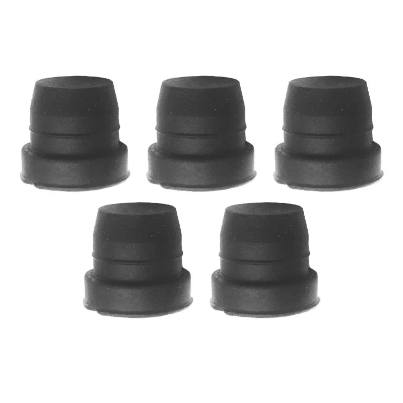 5PCS Black Rubber Brake Caliper Bleeder Screw Dust Cap Prote