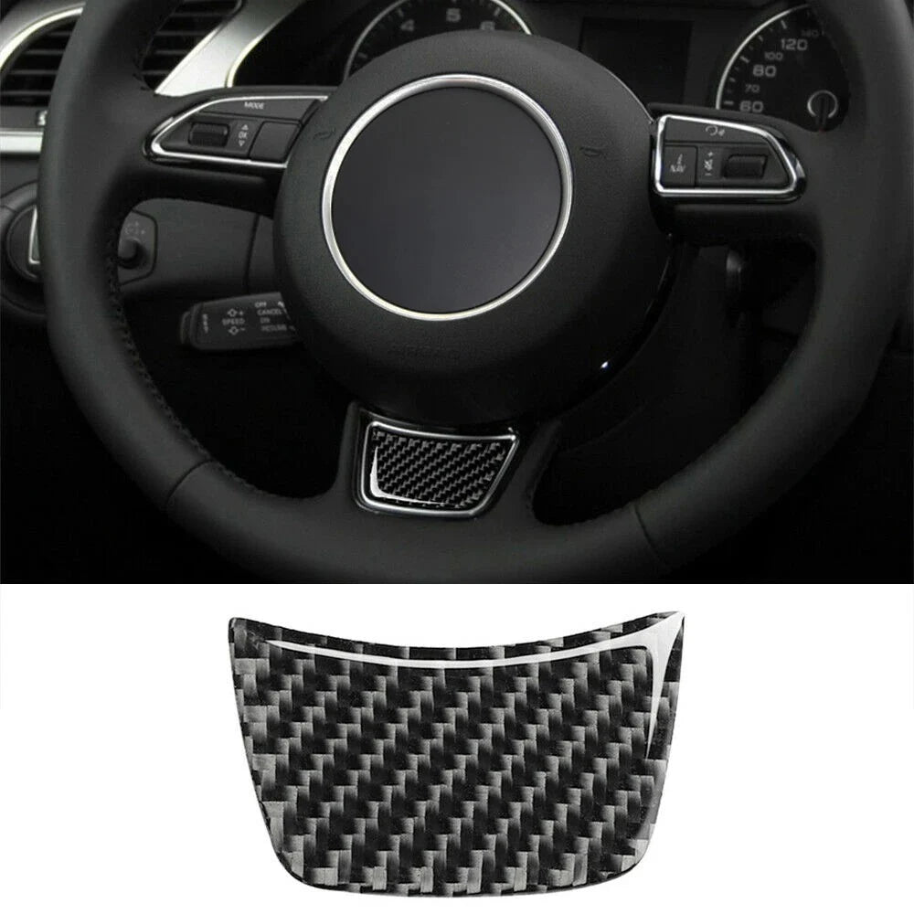Car Steering Wheel Sticker Trim Carbon Fiber Decoration Allr