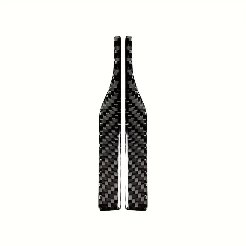 2pc Universal Auto Side Mirror Protector Sticker Carbon Fiber Anti-Collision Anti-Scratch Trim Strip Car Rearview Mirror Decor
