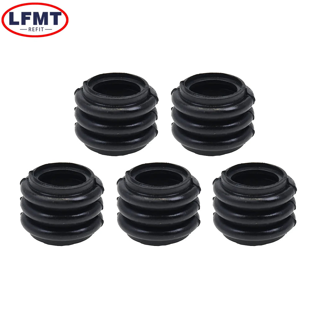 10/5 sets Motorcycle Scooter Brake Upper Lower Pump Caliper Shock Absorber Sleeve Dust Covers Disc Waterproof Rubber Caps parts