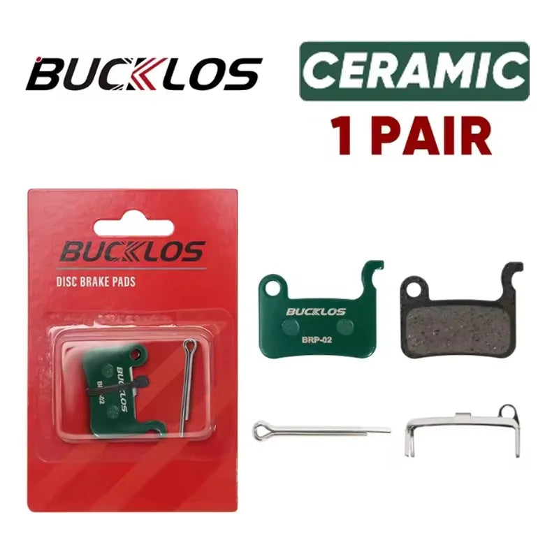BUCKLOS Bike Brake Pads Resin/Ceramic/Copper-Based/Sintered-Metal Hydraulic Brake Pad wear-resistant Bike Pads Bicycle Parts