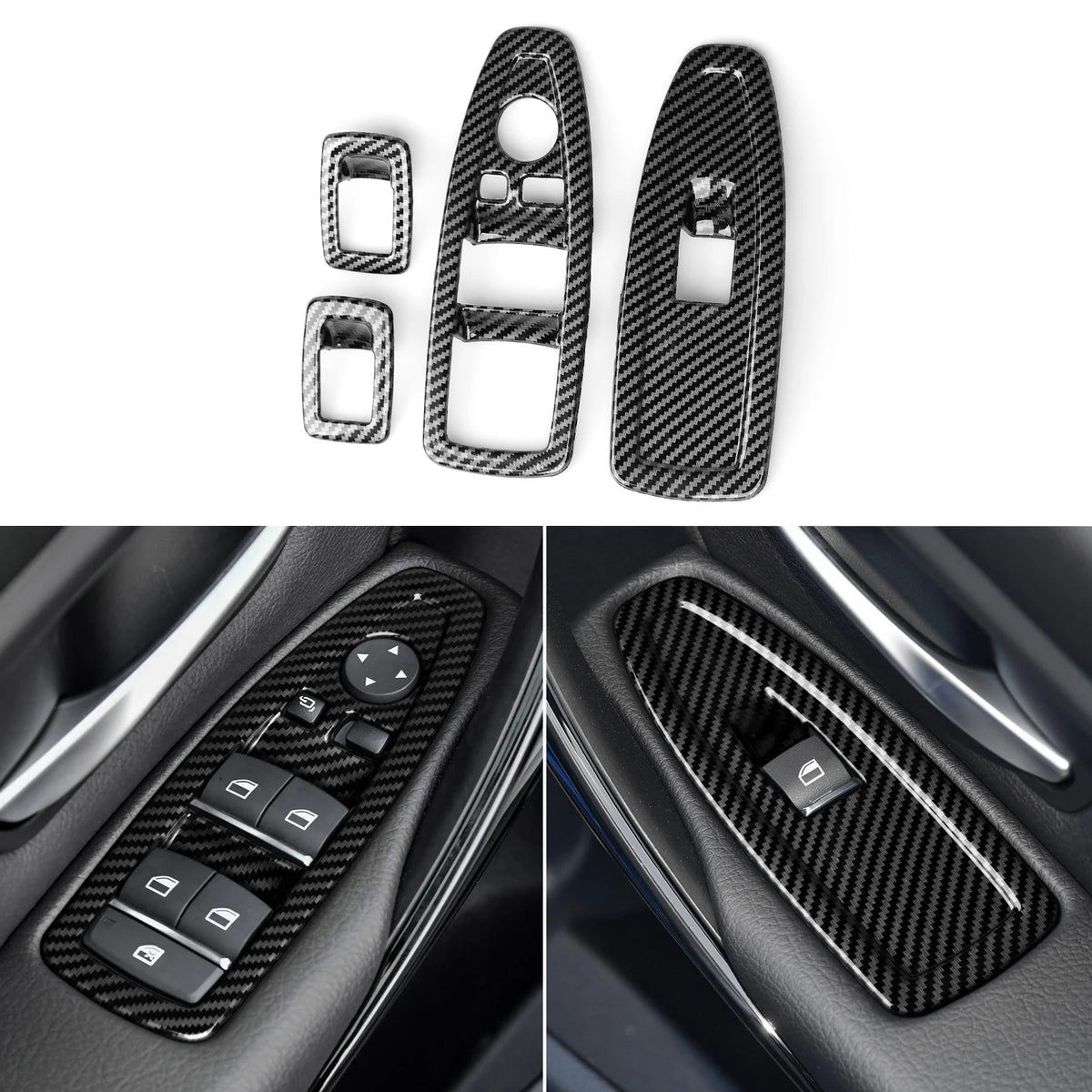 Car Center Console Dashboard Gear Shifter Panel For BMW F30 F31 F34 3GT F32 F33 F36 Trim Accessories Carbon Fiber ABS Sticker
