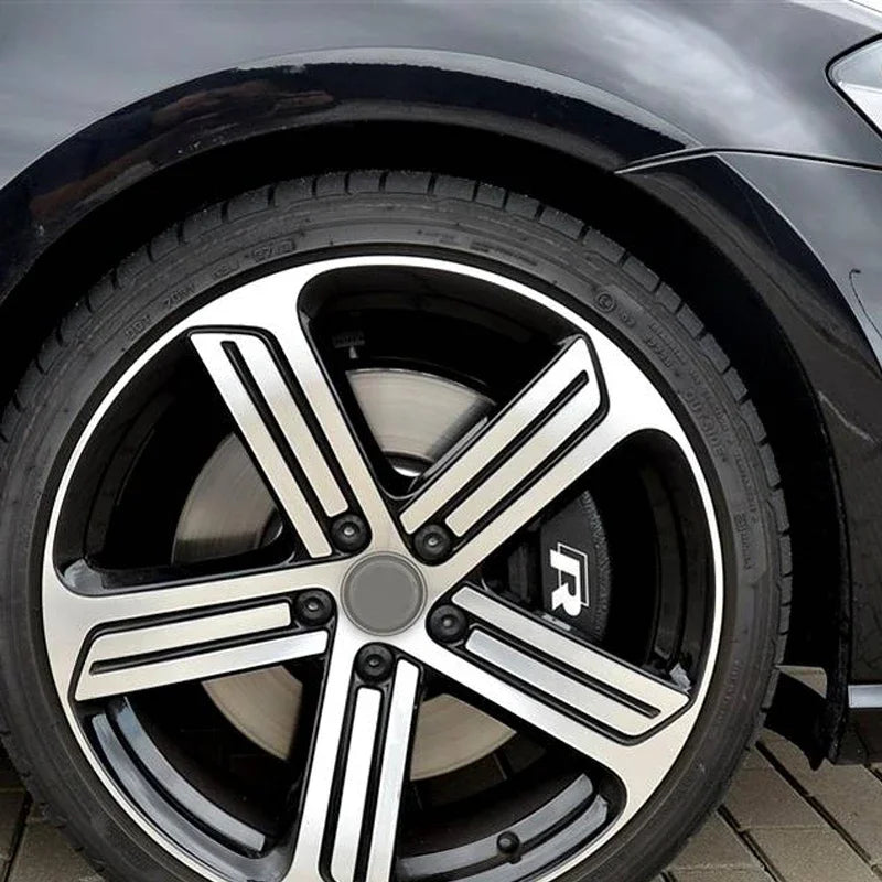4pcs Car Caliper Sticker Tire Brake Cover Waterproof Film Bo