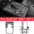 For Audi Q7 2007-2015 Car Accessories Carbon Fiber Interior 