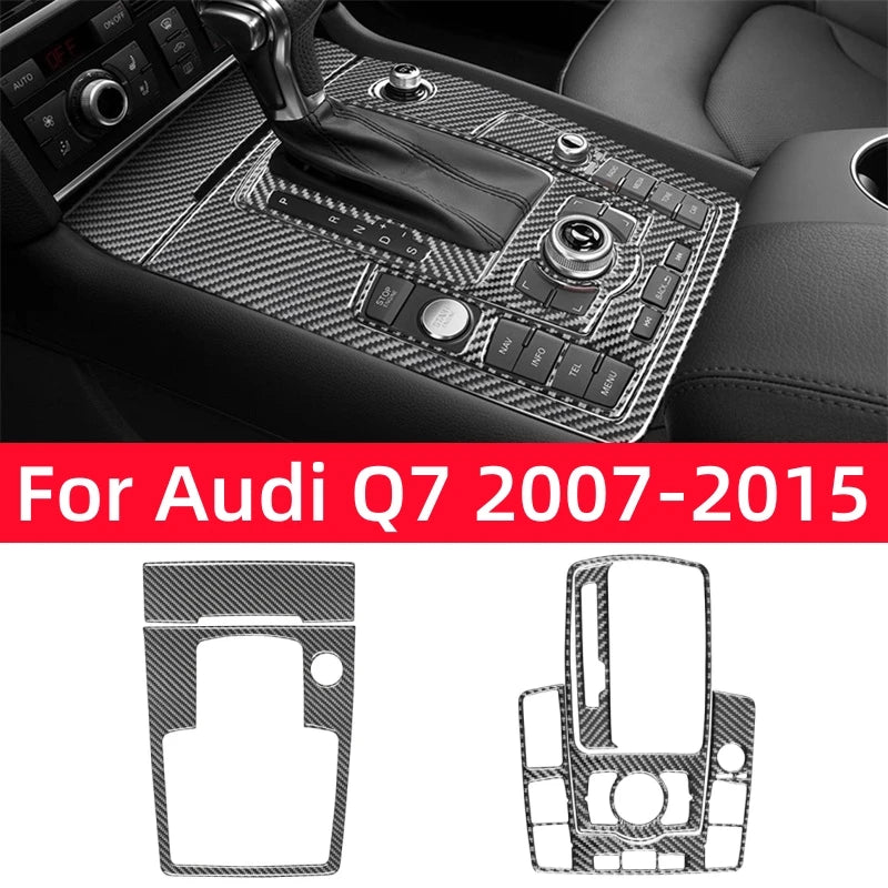 For Audi Q7 2007-2015 Car Accessories Carbon Fiber Interior 